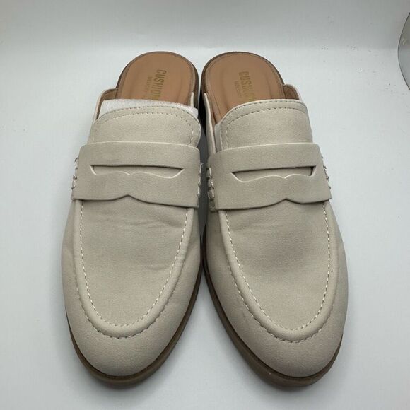 CUSHIONAIRE Women's Prescott Slip On Mule +Memory Foam 6.5 BONE NEW - Picture 2 of 7